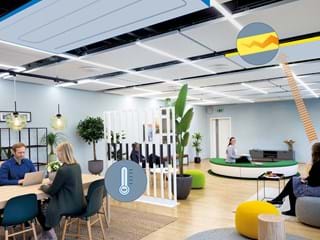 Heiz- und Kühldecke Ecophon Solo Matrix Celsius