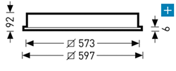 Dimensions for ArimoS CDP luminairs