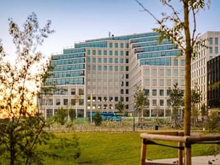 Exterior of Hyllie Terrass office building in Malmö, Sweden