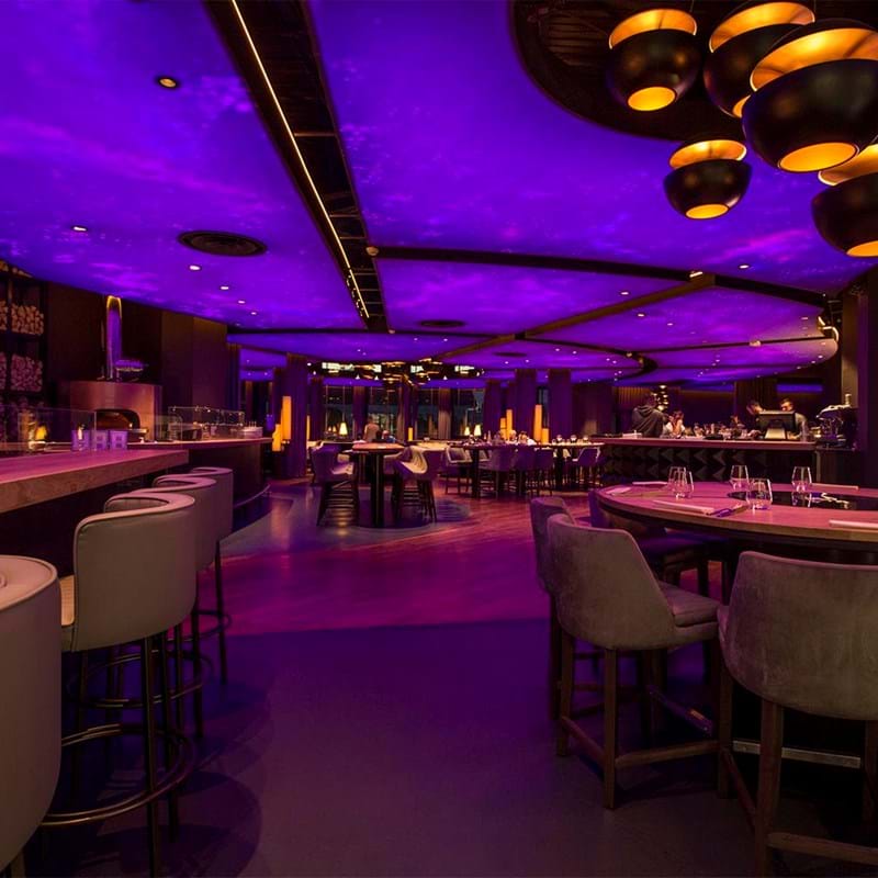 Akustikgewebe im Restaurant