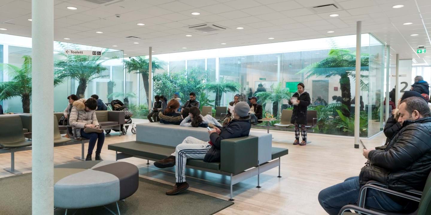 People in a waiting room