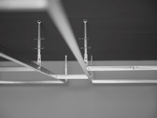 Close-up of Connect grid system installation