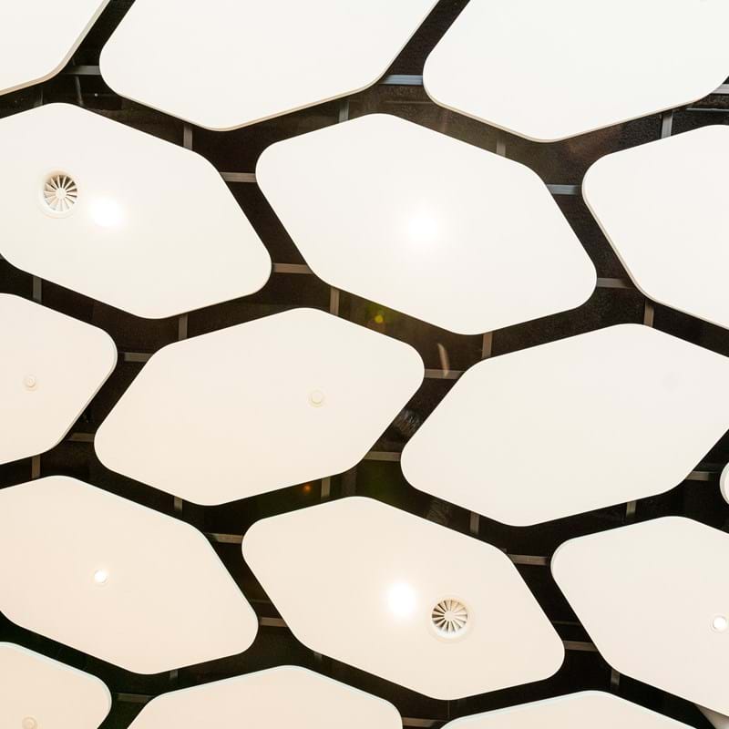 Närbild av frihängande absorbenter